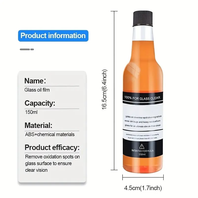 windshield windscreen, 150ml car glass oil film removing agent glass cleaner kits for bathroom auto window glass car windshield windscreen 1