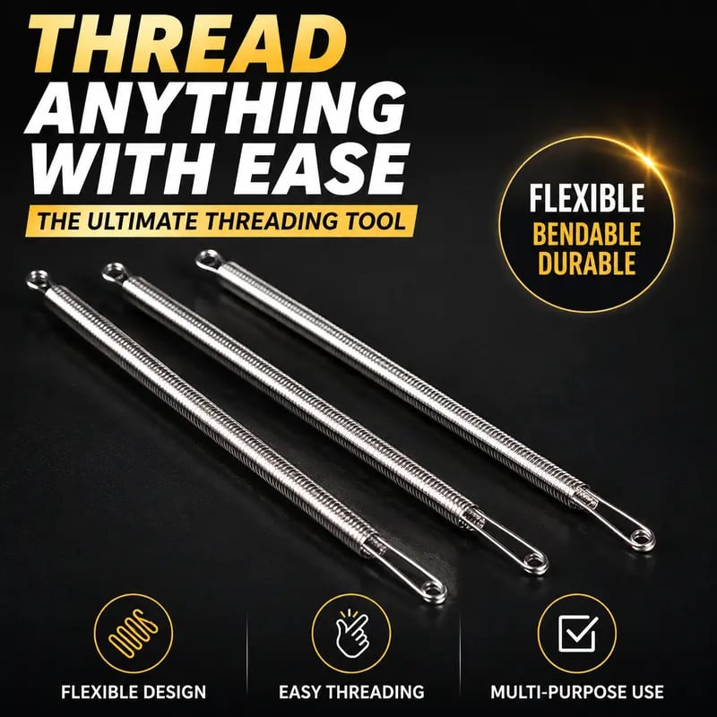Flexible drawstring threader repairing hoodie and pants drawstrings Flexible drawstring threader repairing hoodie and pants drawstrings