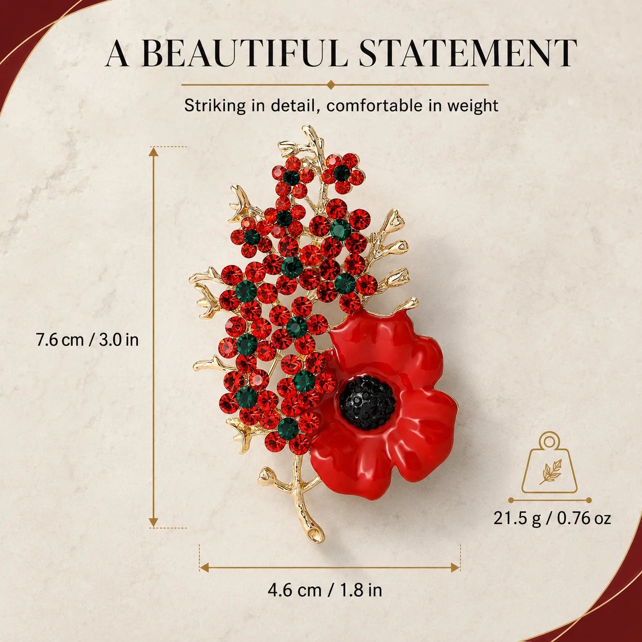 Wear the Victory Blossom with pride