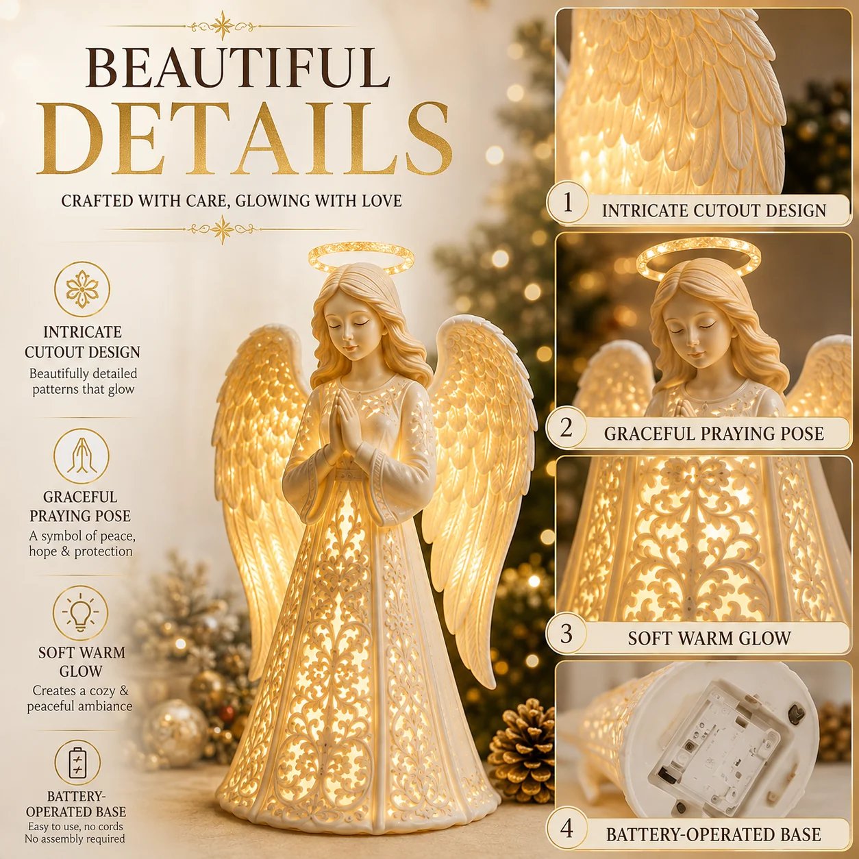 Angel Guardian Light displayed around the home