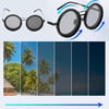 Adjustable Tint Polarized Round Sunglasses | ND9 Stepless 1-9 Gears Adjustable Tint Polarized Round Sunglasses | ND9 Stepless 1-9 Gears