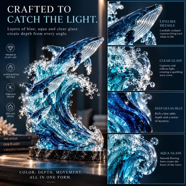 Detail collage showing craftsmanship and texture of Becoming Ocean