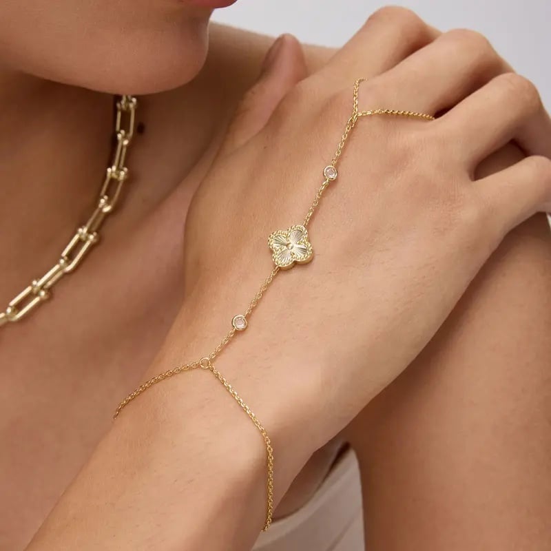 Luxury gold jewelry detail