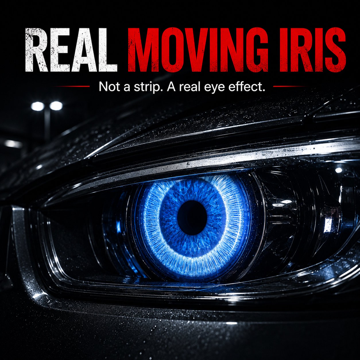 Multiple RGB colors and animated iris lighting effects
