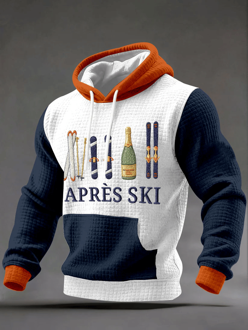 Hoodie à imprimé ski