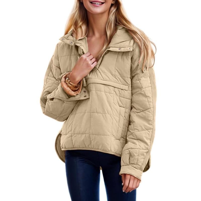 🔥Letzter-Tag-Aktion 49% RABATT – Übergroße Pufferjacke mit Kapuze für Damen, gesteppt, leicht, warm, Winterpullover, gepolsterter Hoodies-Mantel