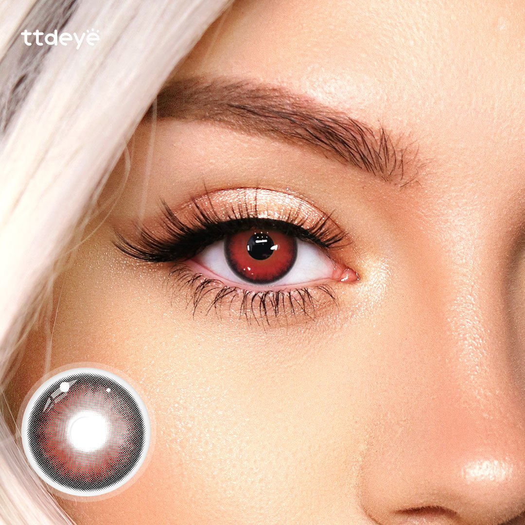 tearose様 TTDeye Rosetear Red Colored Contact Lenses