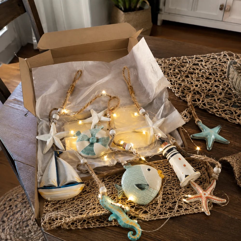 Seaside wall hanging set unboxing