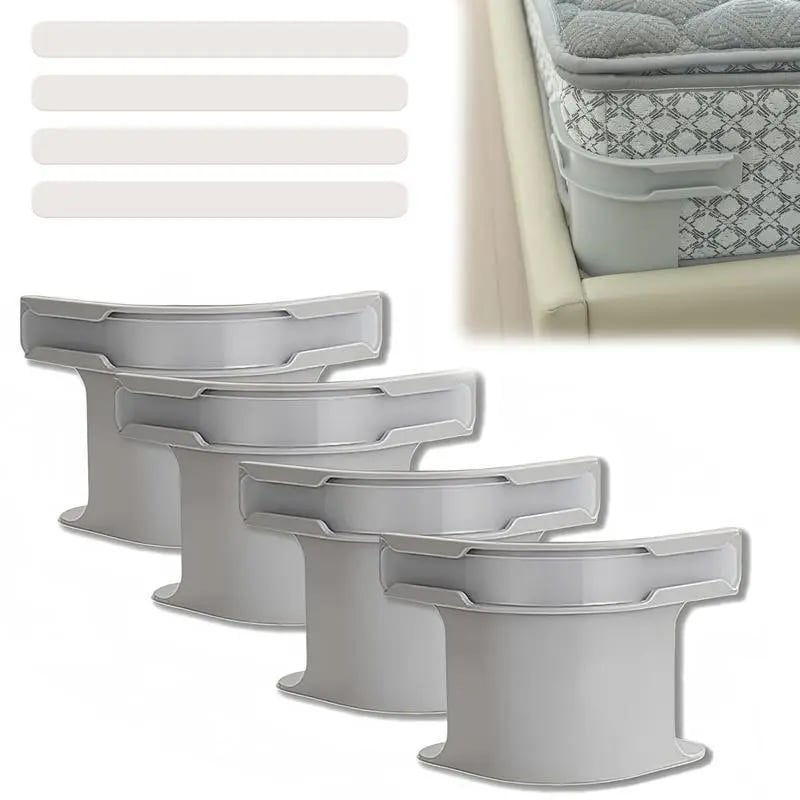 4er-Packung robuste Bettlakenclips - Grau