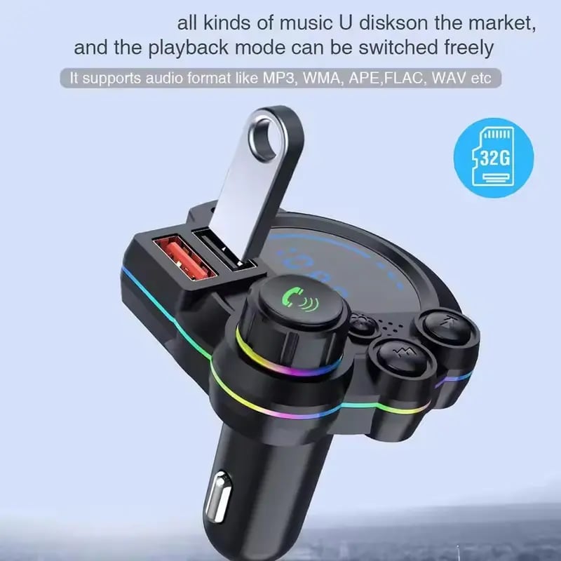 Original USB flash drive playback graphic listing supported audio formats