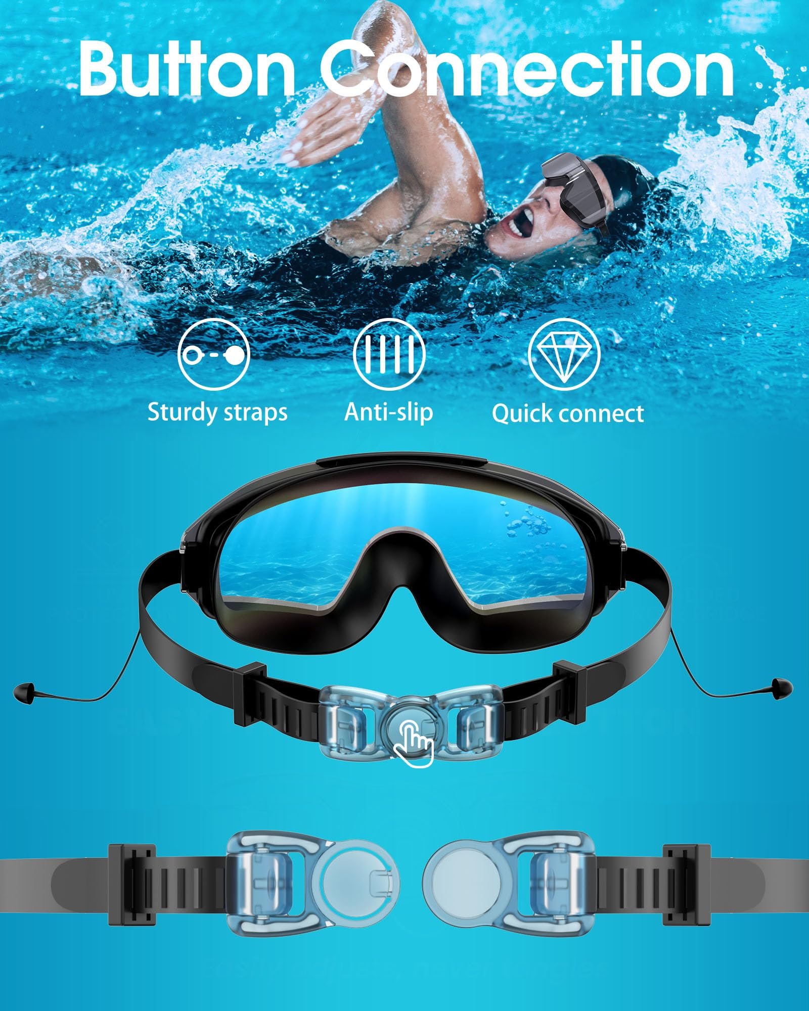 Swim goggles comfort fit