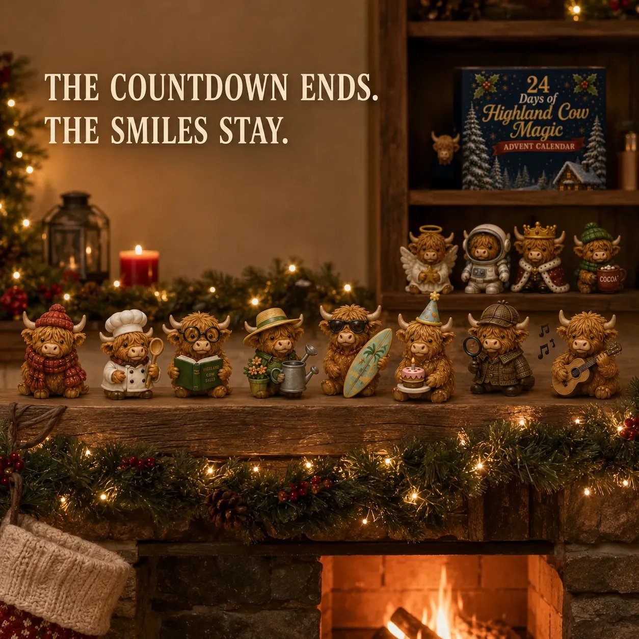 Highland Cow Advent Calendar product presentation