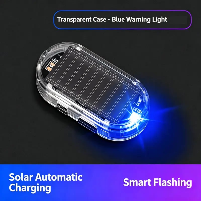 Blue LED simulated car alarm light