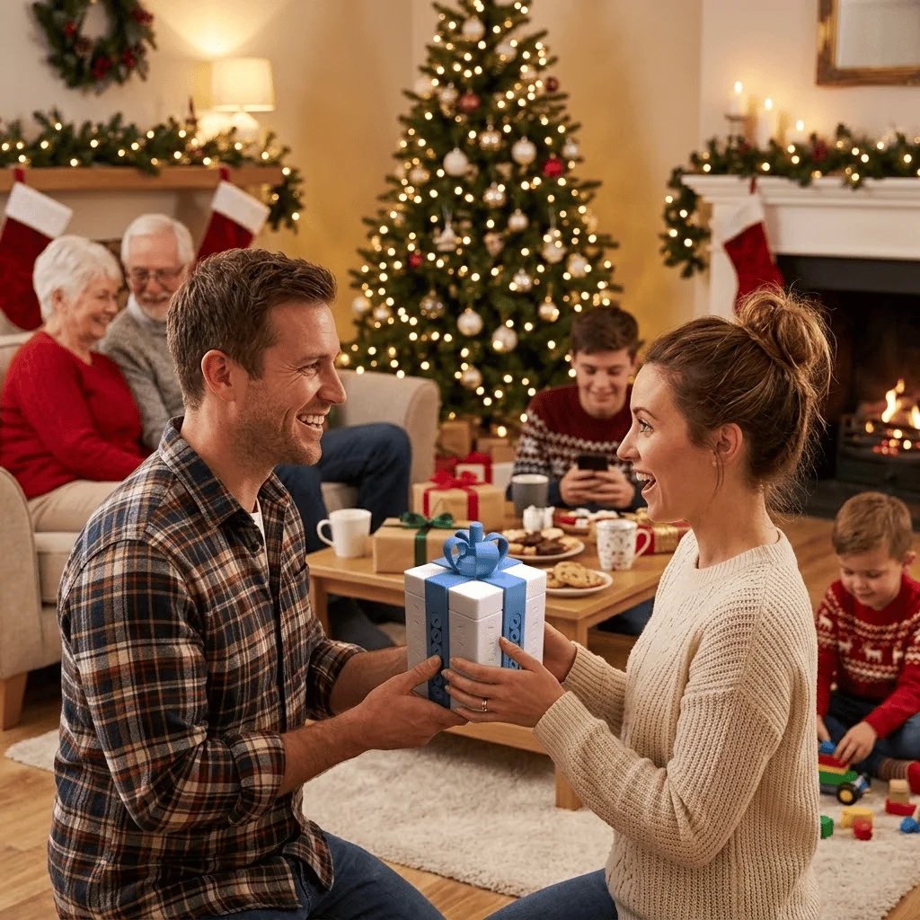Christmas family prank gift exchange