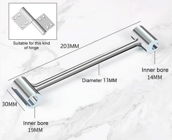 Precise hinge gap adjustment