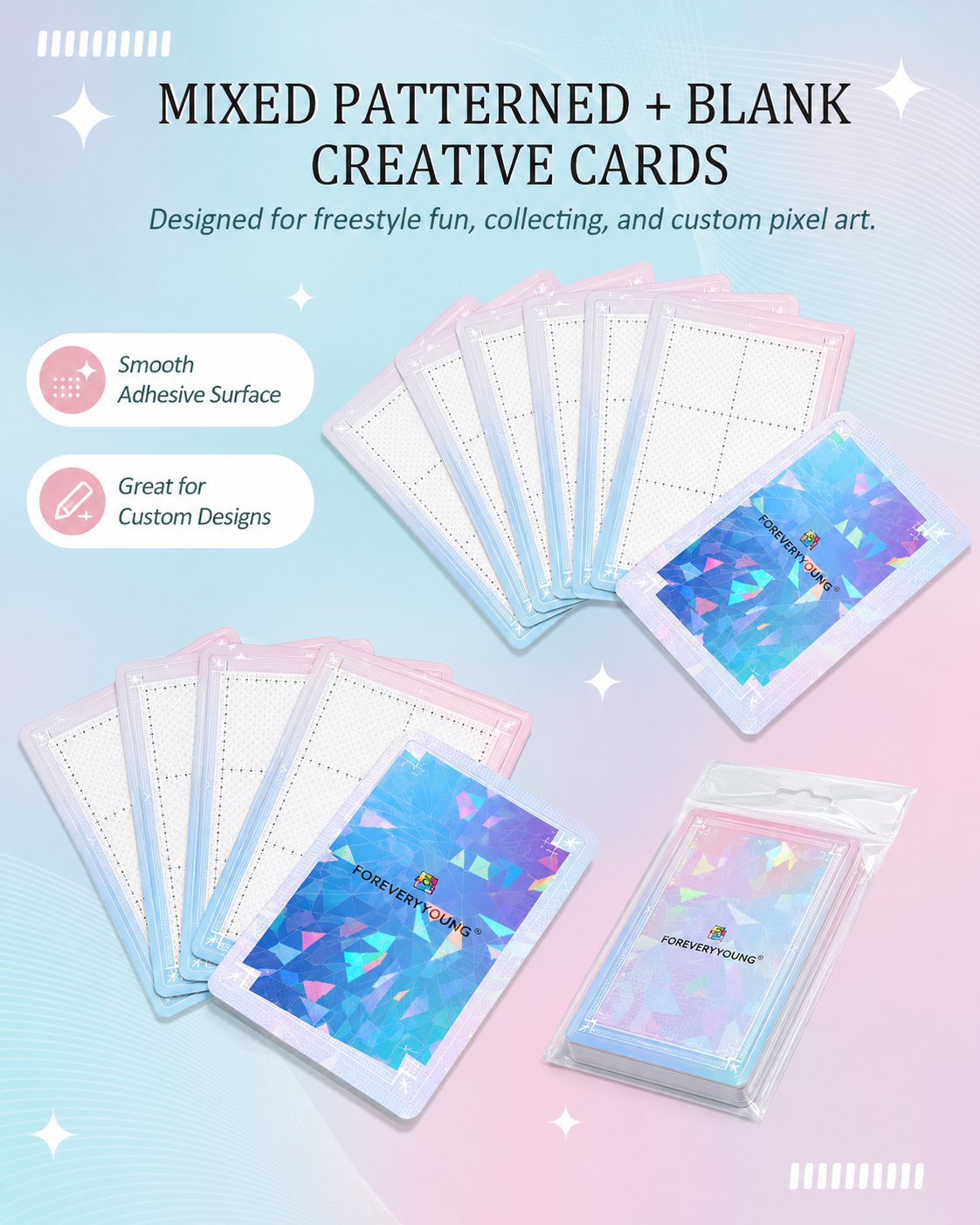 What is included 30 piece freestyle mini diamond art card collection