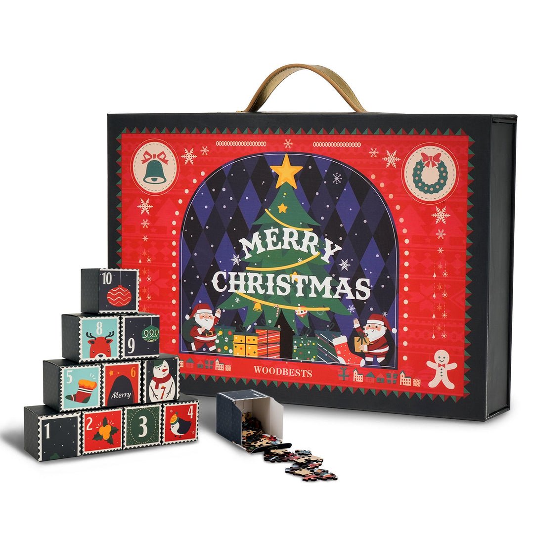 🔥Last Day 50% OFF -🧩WOODBESTS 24-Day Advent Puzzle Calendar