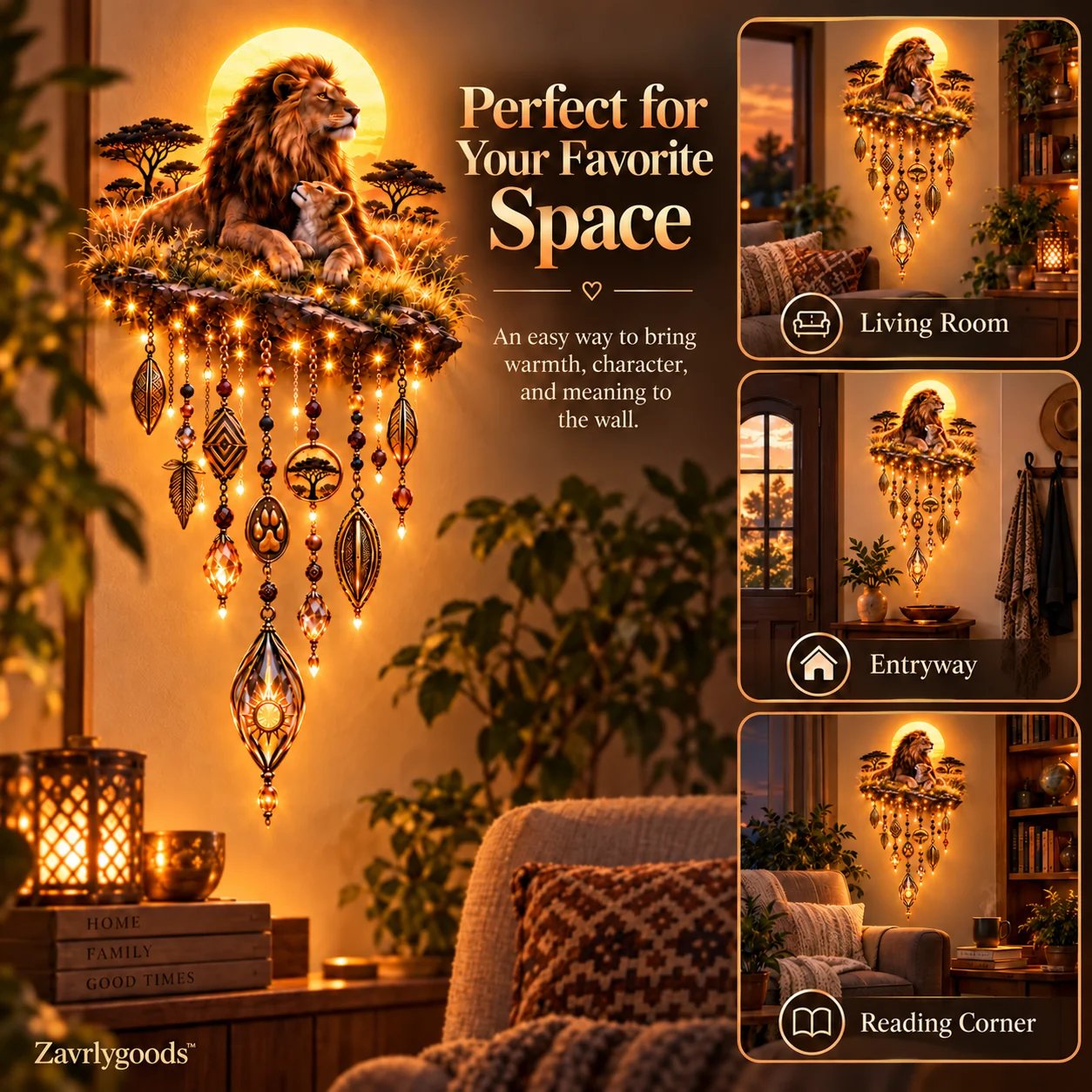 Majestic Savannah Family Glow placement ideas
