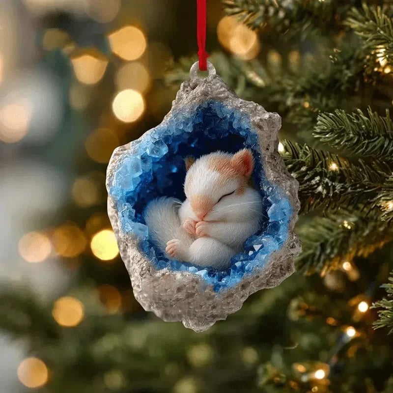 🎄 Woodland Geode Animal Ornaments | 10 Christmas Designs product view 3