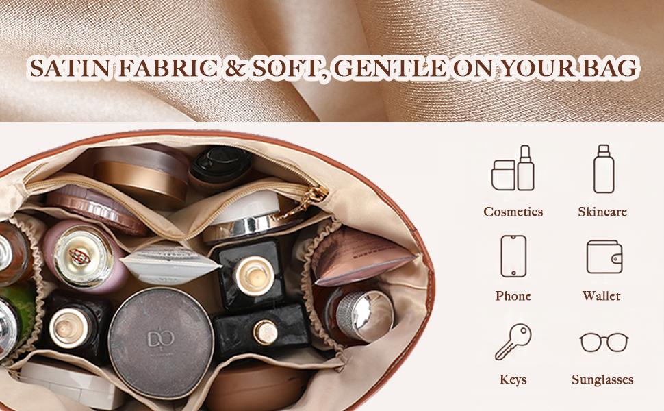 Tote bag organizer with handles, satin handbag organizer, compatible with Longchamp Le Pliage Tote Bag, LV Neverfull MM, Coach City 33, Speedy 30, G.oyard PM, and other styles. Handbag divider organizer, beige / Large, Medium, Small Tote bag organizer with handles, satin handbag organizer, compatible with Longchamp Le Pliage Tote Bag, LV Neverfull MM, Coach City 33, Speedy 30, G.oyard PM, and other styles. Handbag divider organizer, beige / Large, Medium, Small