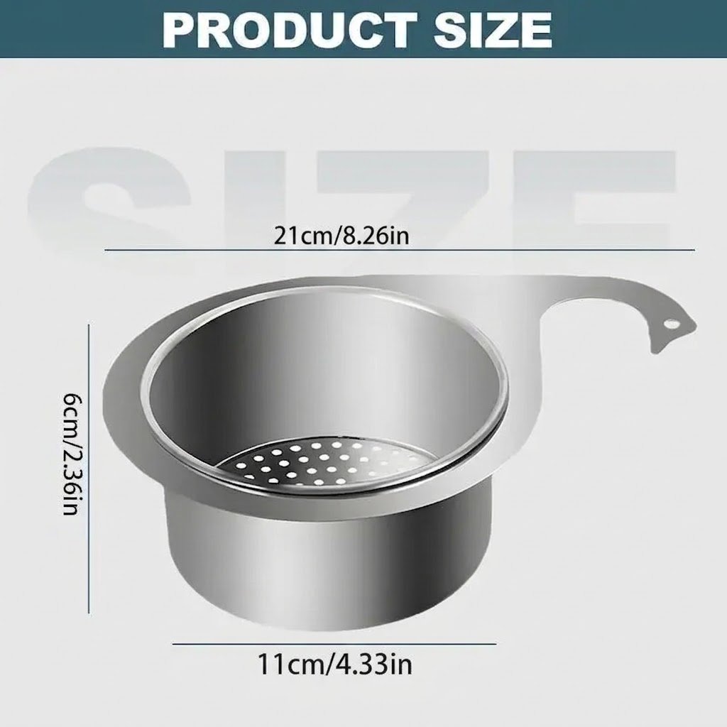 Swan Sink Strainer Basket Size