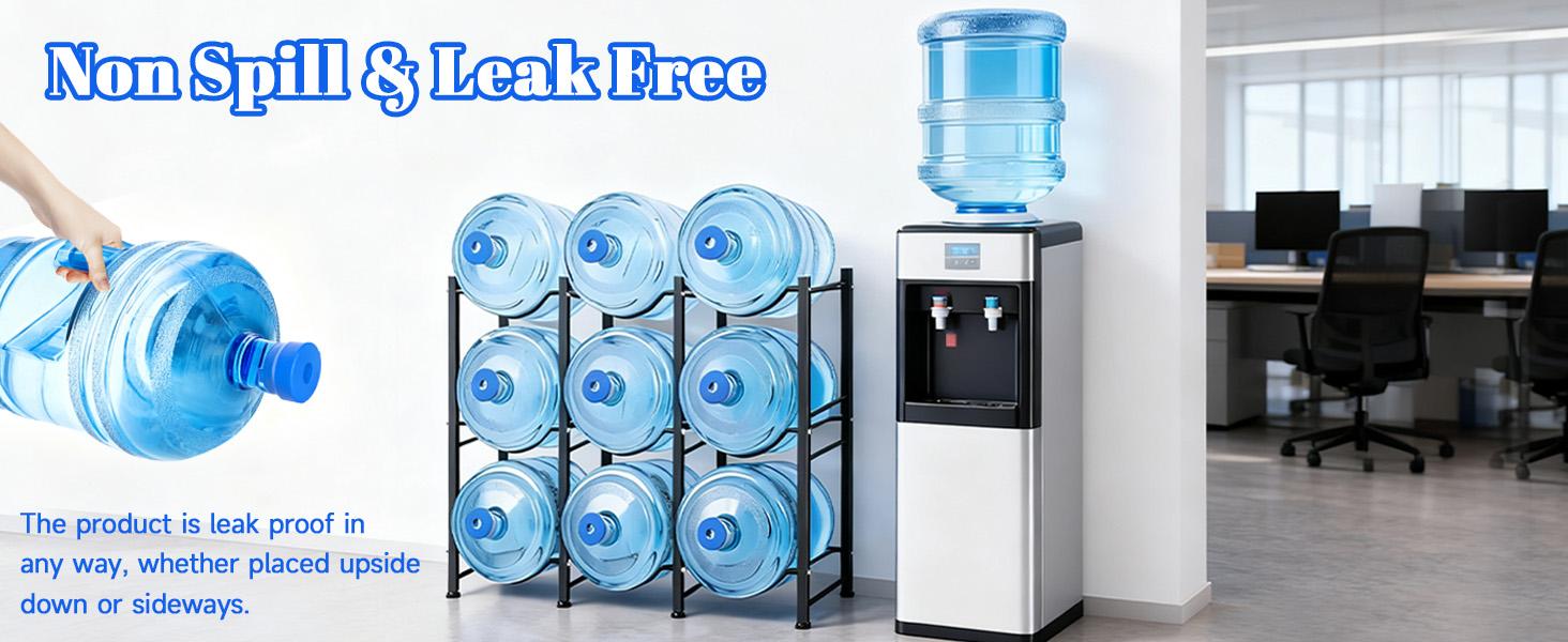 3 & 5 Gallon Water Jug Caps, Non-Spill Leak Free Silicone Covers for Indoor & Outdoor Use, BPA Free Food Grade - Pack of 3 summerwins