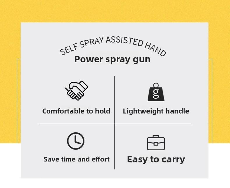 Portable assisted spray painting universal renovation and color change handle tool spray film spray can spray nozzle self spray paint