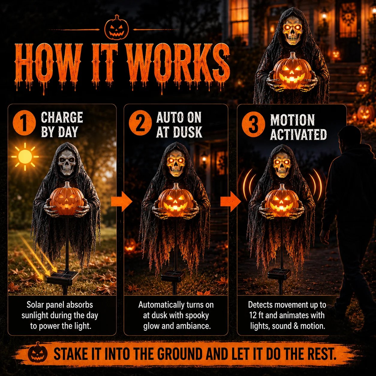 Soul Collector Pumpkin Edition Halloween decoration