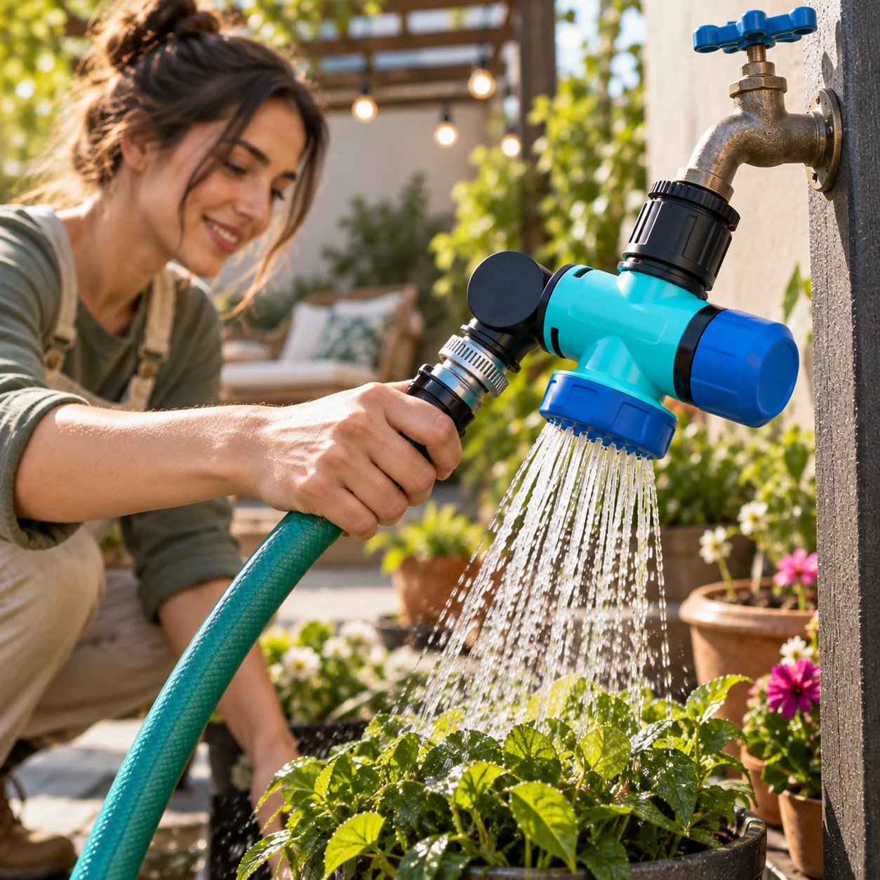 Flexible Garden Hose Connector Watering Plants