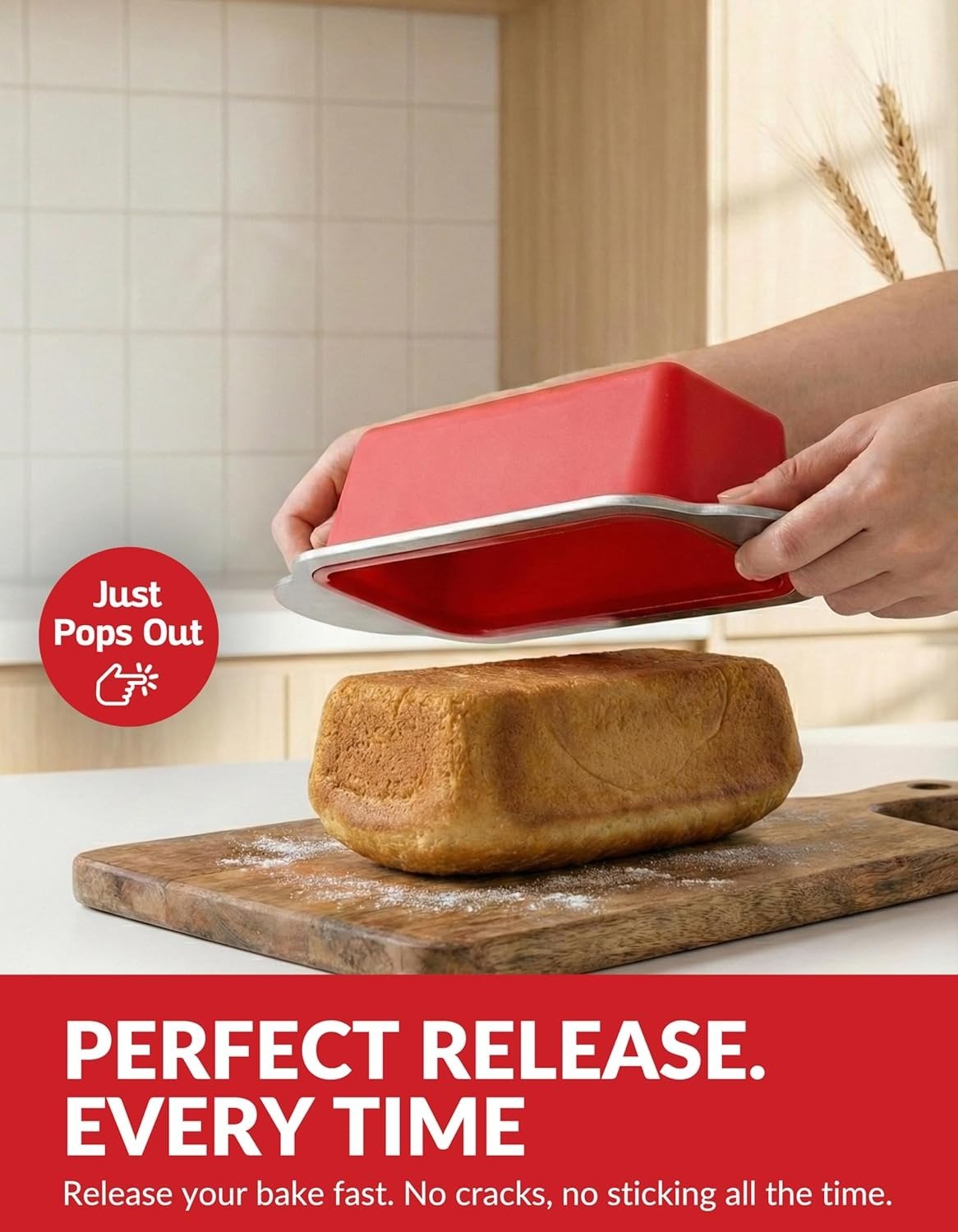 💕Hot sale 49% OFF🍞✨ Premium Silicone Bread Loaf Pan – 9×5 Inch Non-Stick Baking Mold ✨🍞
