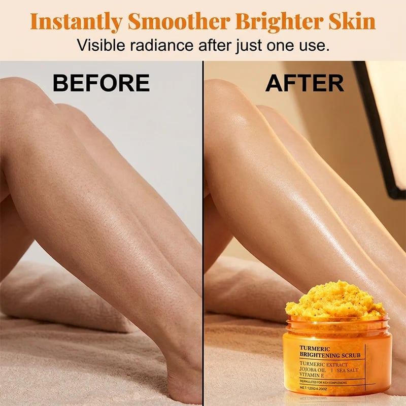 Smoother brighter-looking body skin