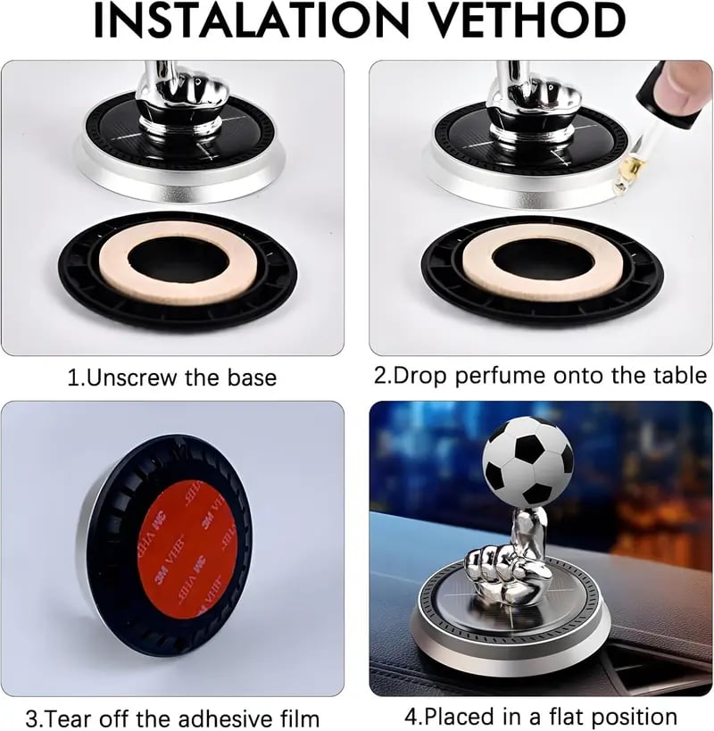 How to add essential oil to the soccer car diffuser