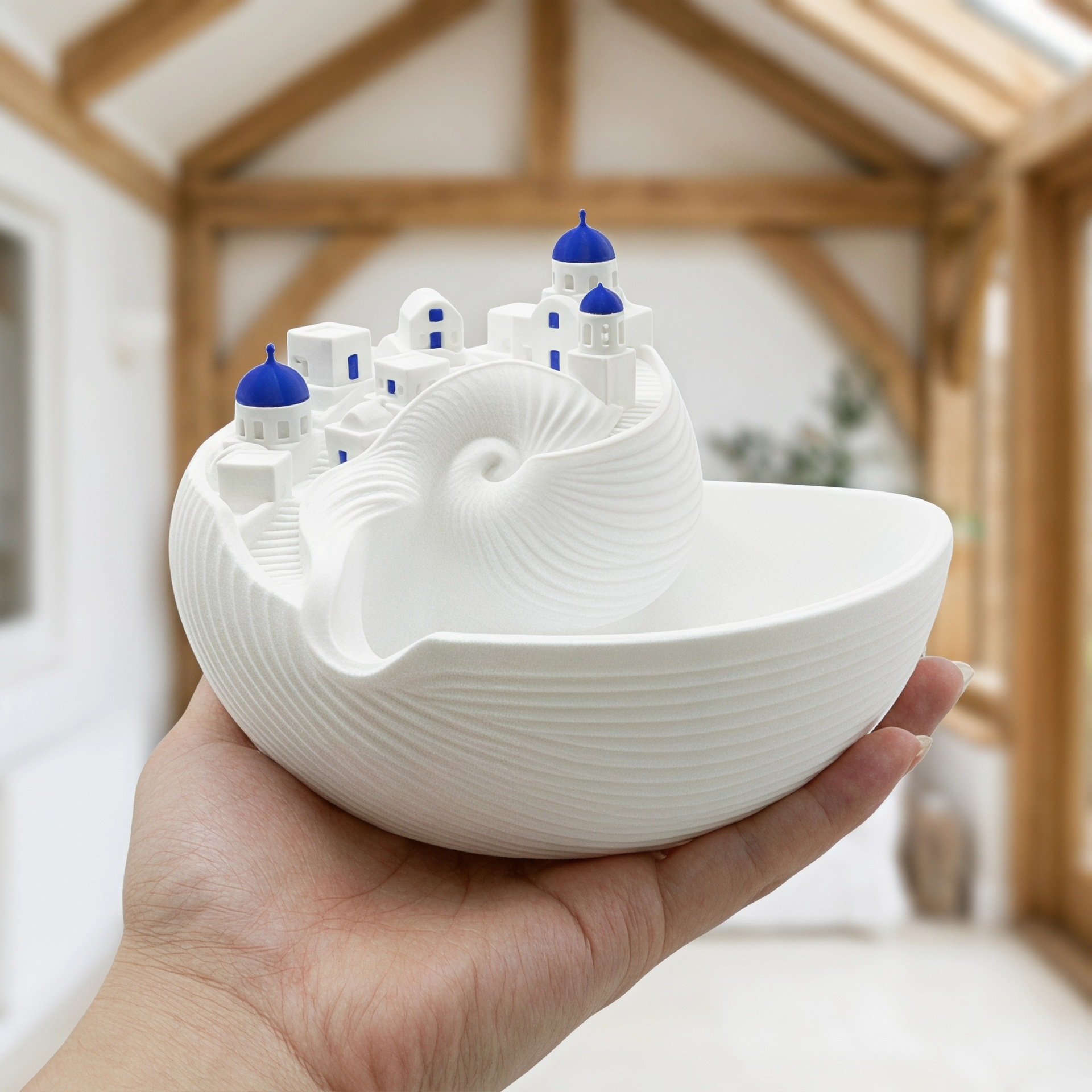 Santorini catchall bowl in hand