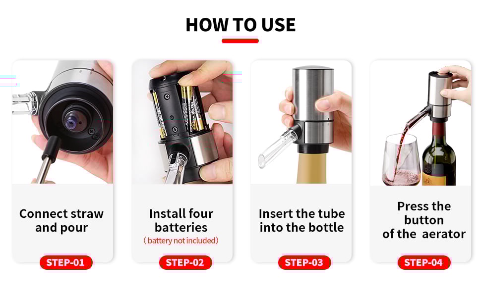 simple to use the automic wine pourer