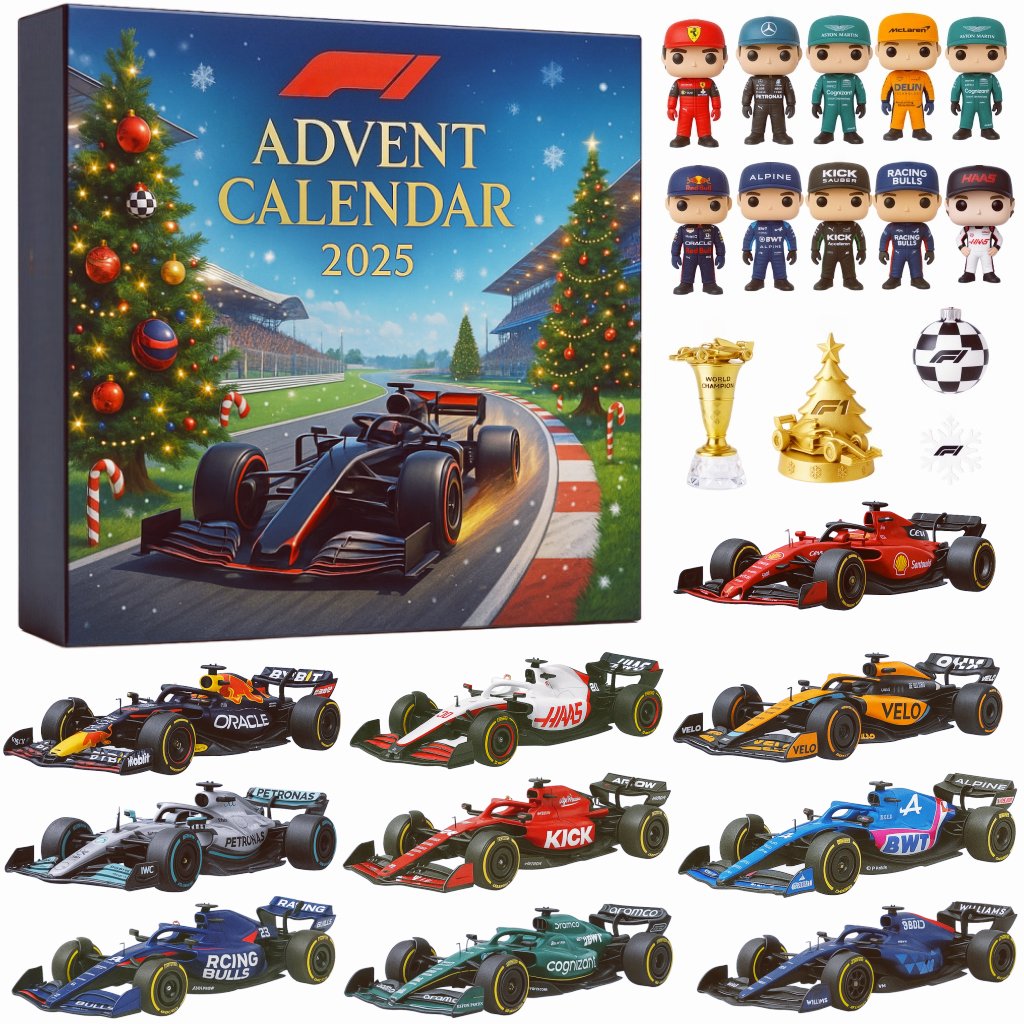 F1 Team 2025 Christmas Advent Calendar