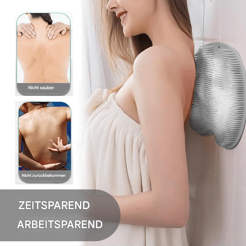Fußschrubbermatte aus Silikon für die Dusche