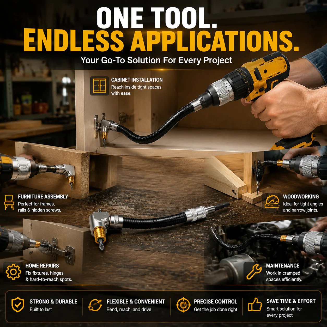 Drill adapter application scenes Drill adapter application scenes